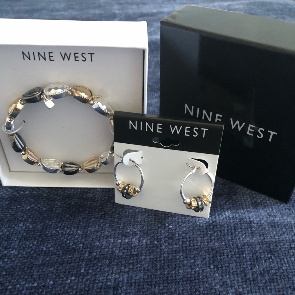Nine West Bracelet and Earring Set